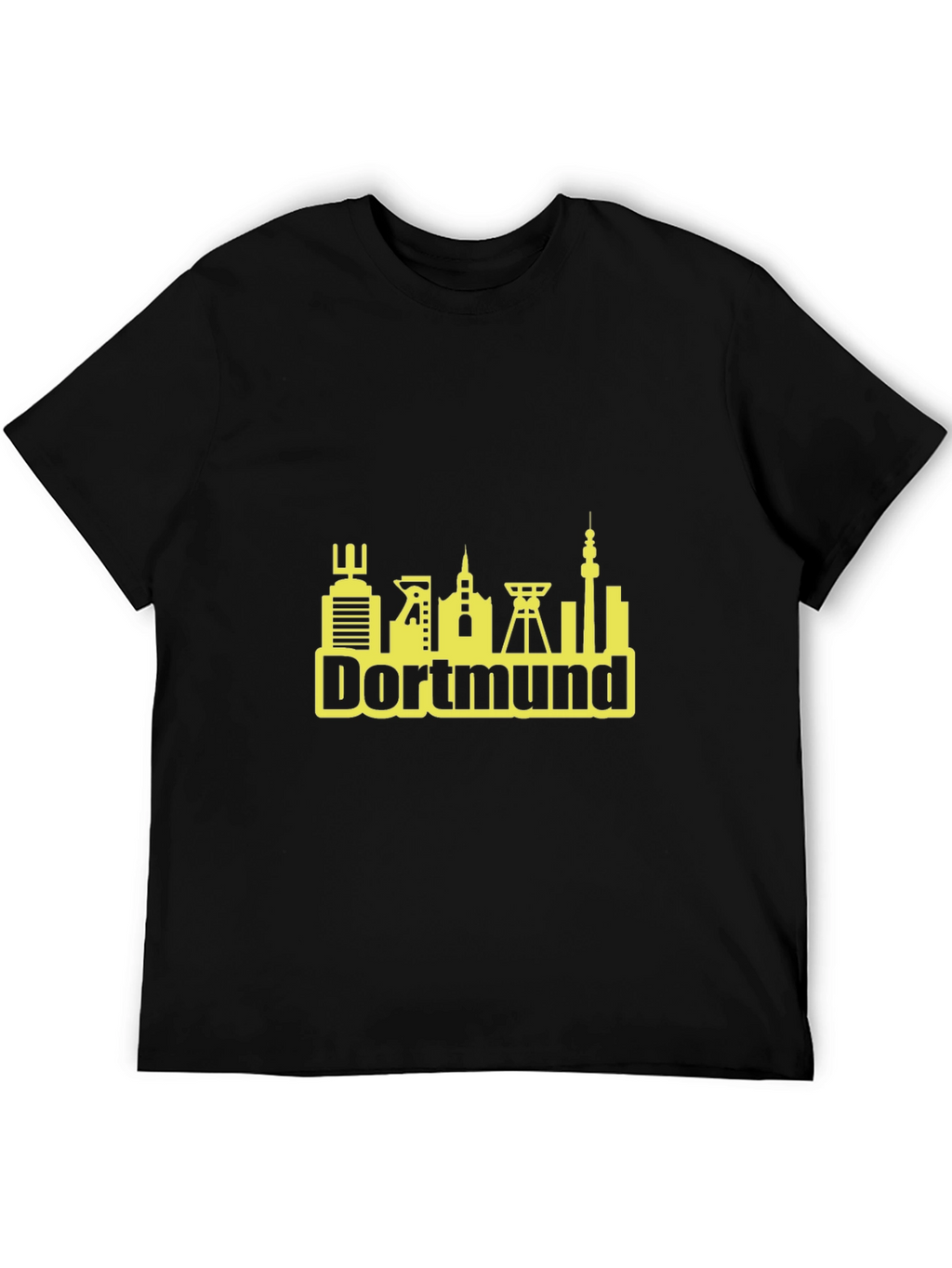 Dortmund Germany Skyline T-Shirt - Black