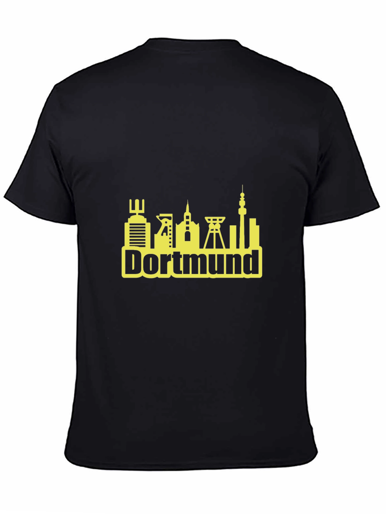 Dortmund Germany Skyline T-Shirt - Black