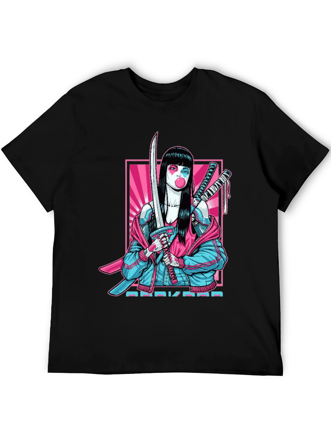 Cyberpunk Geisha Graphic Tee