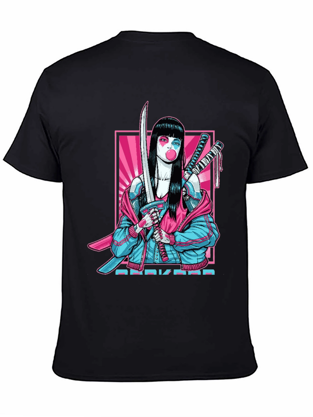 Cyberpunk Geisha Graphic Tee