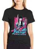 Cyberpunk Geisha Graphic Tee