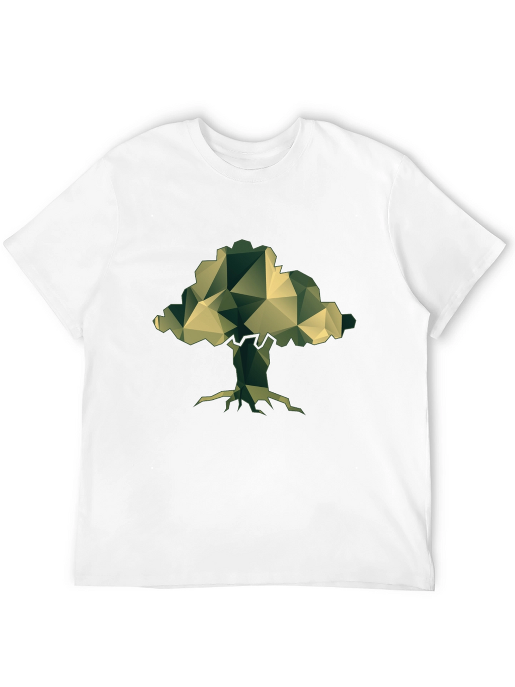Geometric Tree T-Shirt - Nature Inspired Design