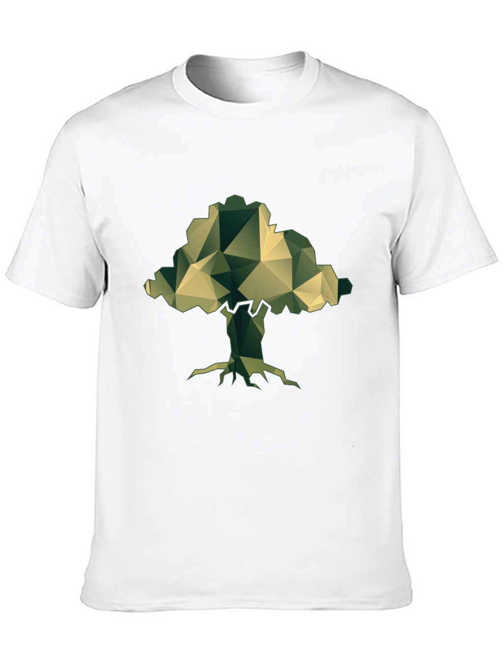Geometric Tree T-Shirt - Nature Inspired Design