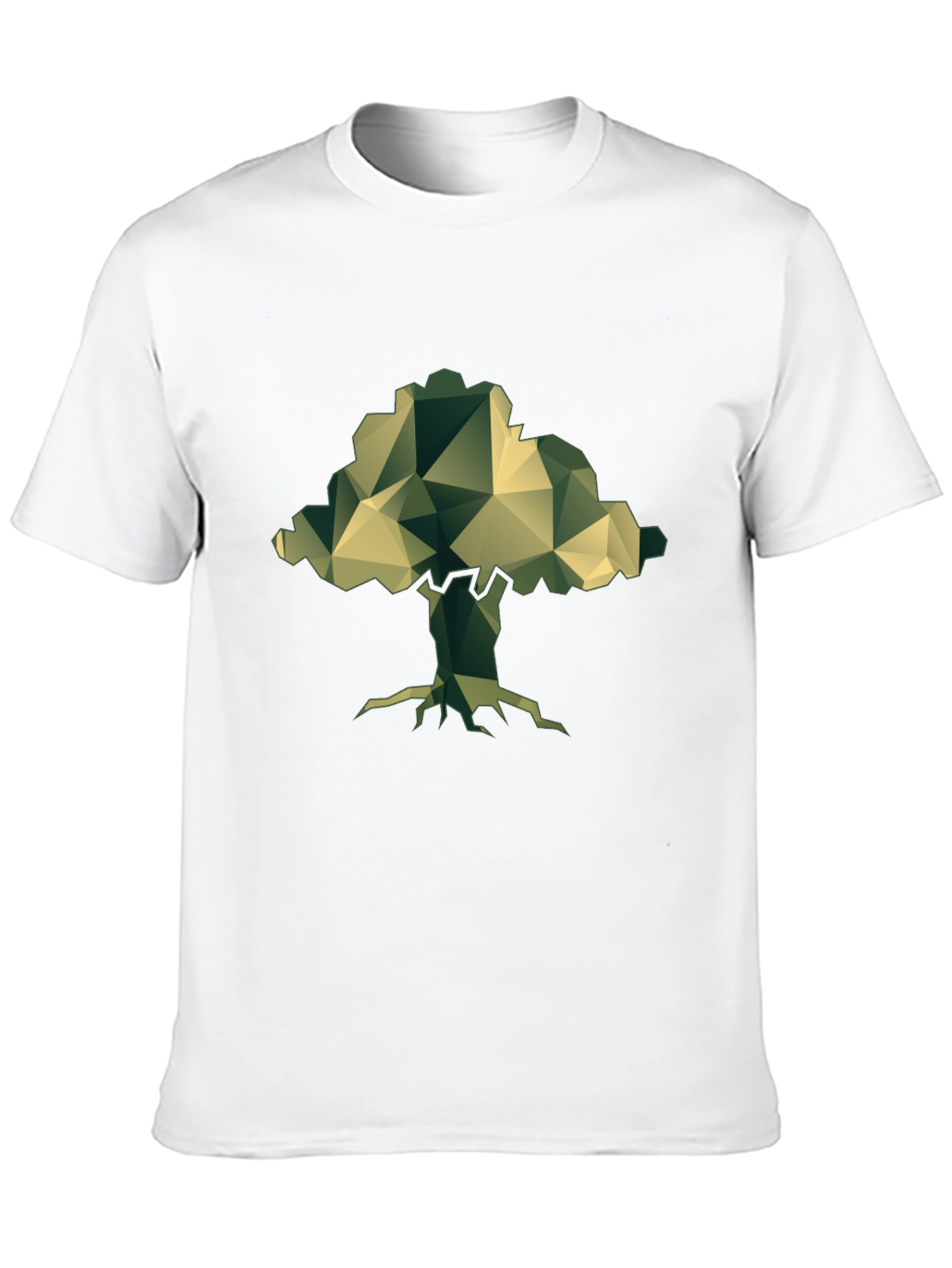 Geometric Tree T-Shirt - Nature Inspired Design