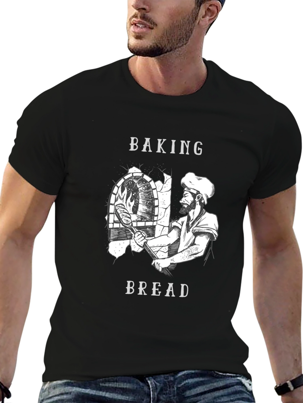 Baking Bread Graphic T-Shirt - Bakers Tee
