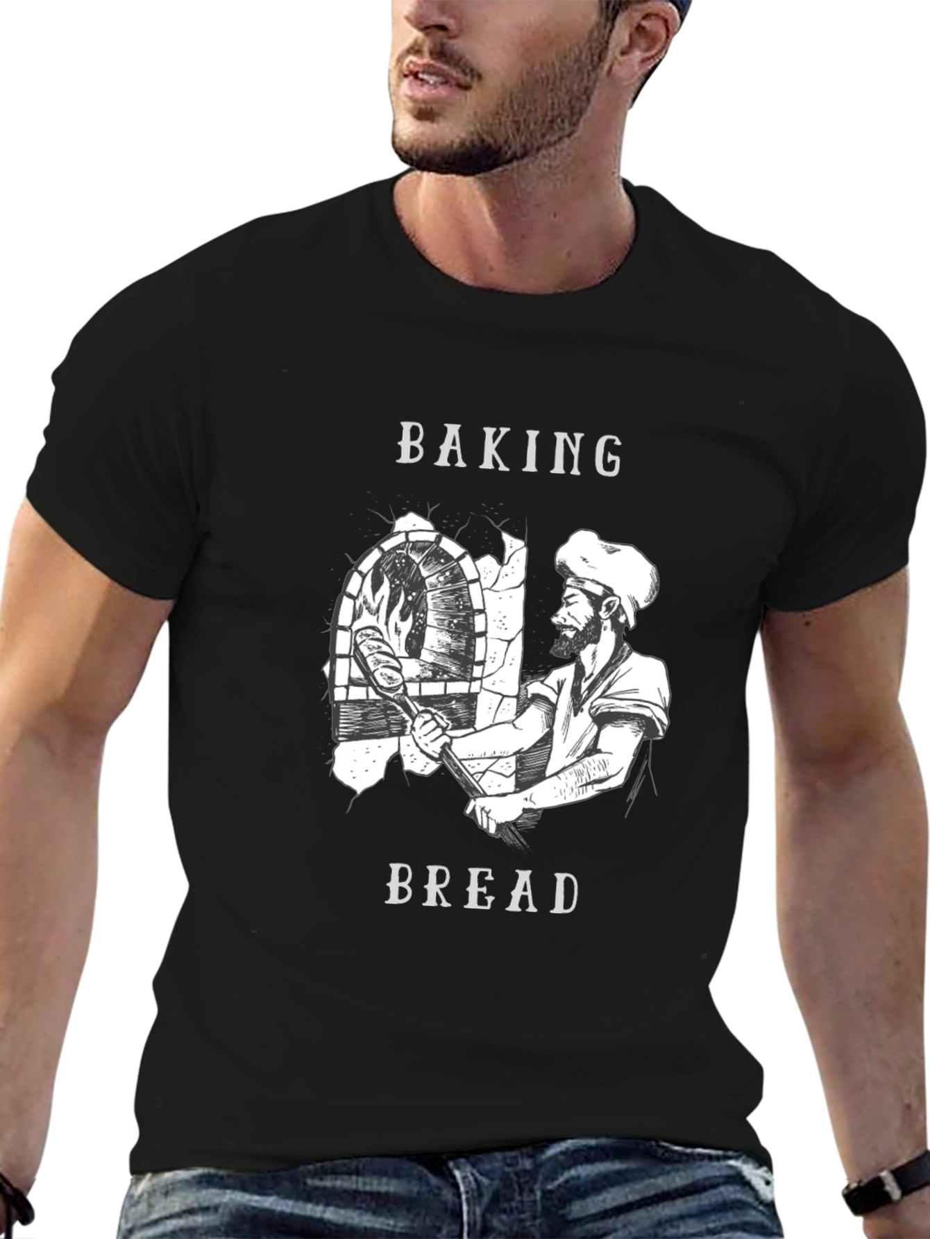 Baking Bread Graphic T-Shirt - Bakers Tee