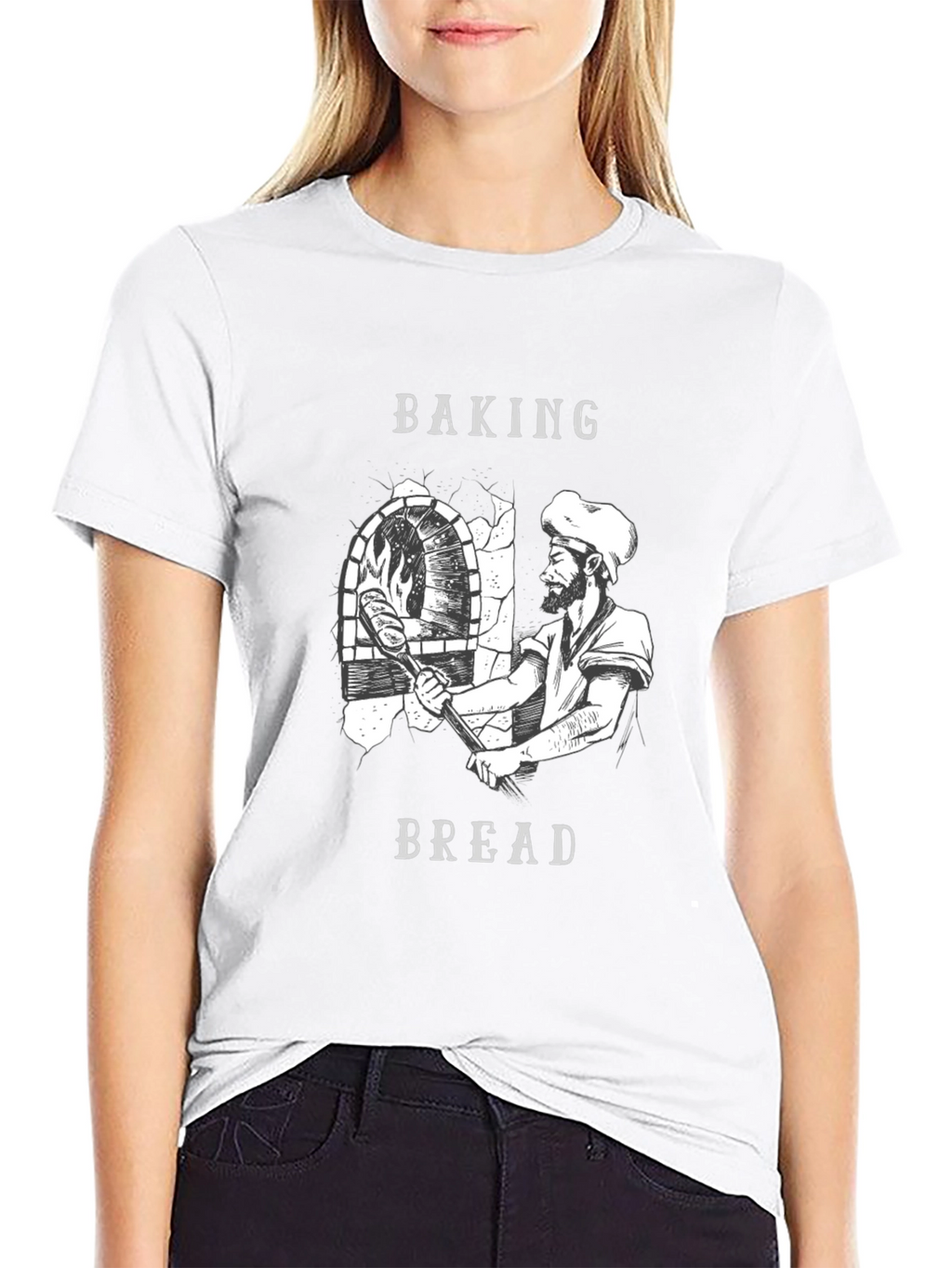 Baking Bread Graphic T-Shirt - Bakers Tee