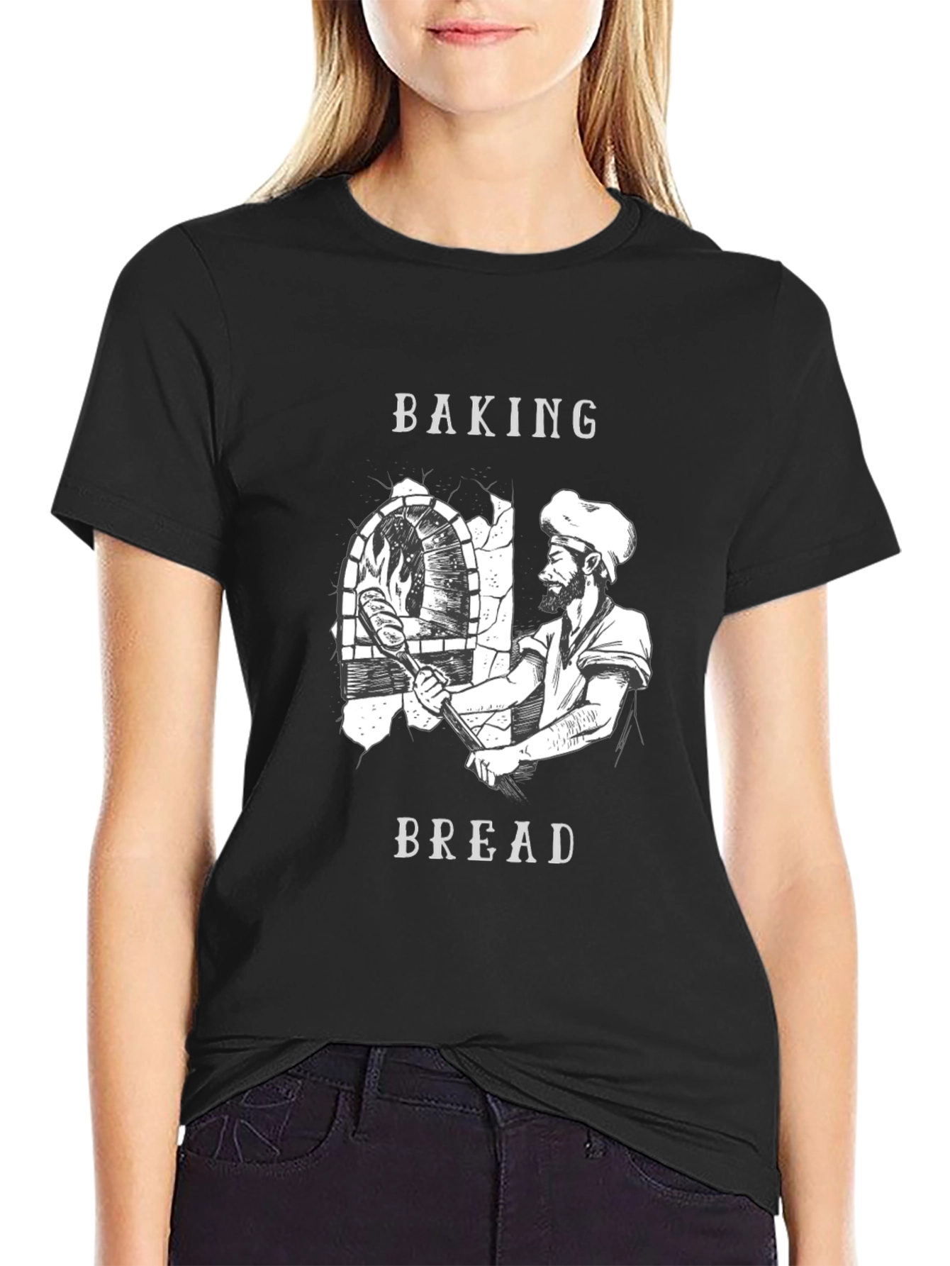 Baking Bread Graphic T-Shirt - Bakers Tee
