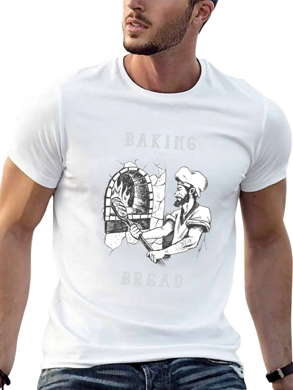 Baking Bread Graphic T-Shirt - Bakers Tee