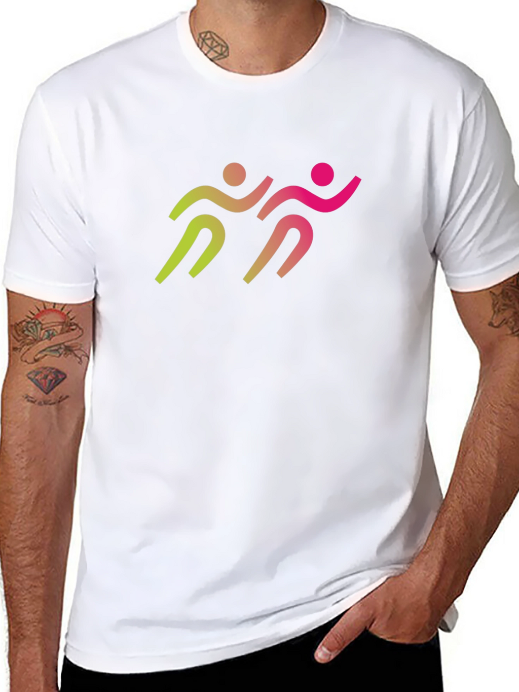 Runner Graphic Tee - Black Cotton Blend