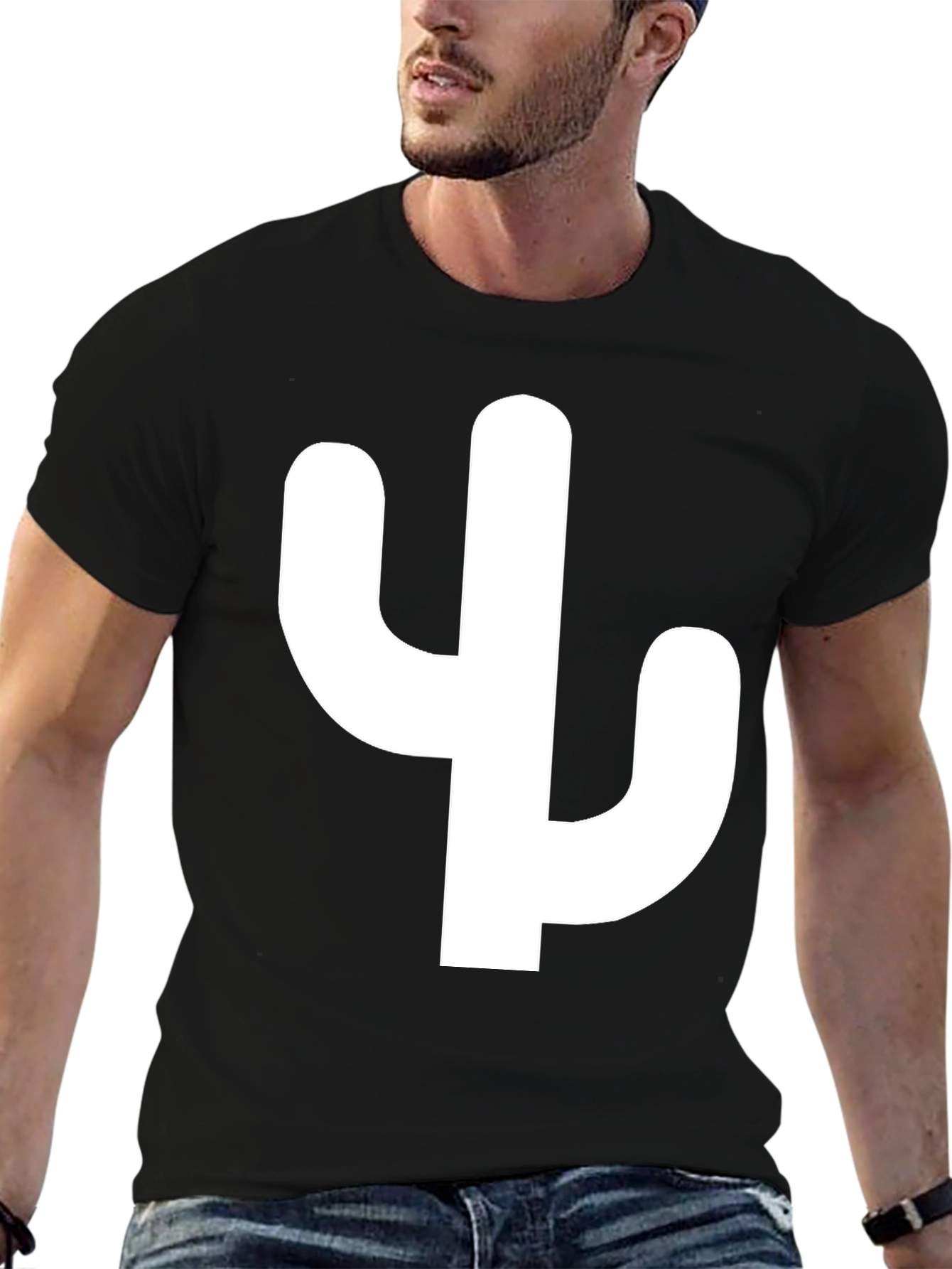 Black Cactus Graphic Tee - Unisex