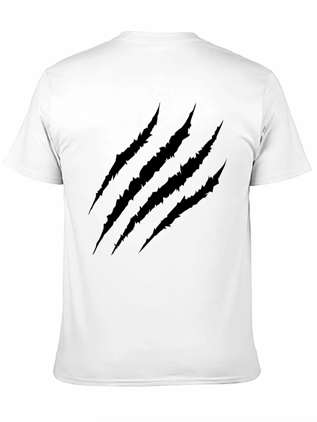 Claw Scratch Graphic Tee - Black Cotton Blend T-Shirt