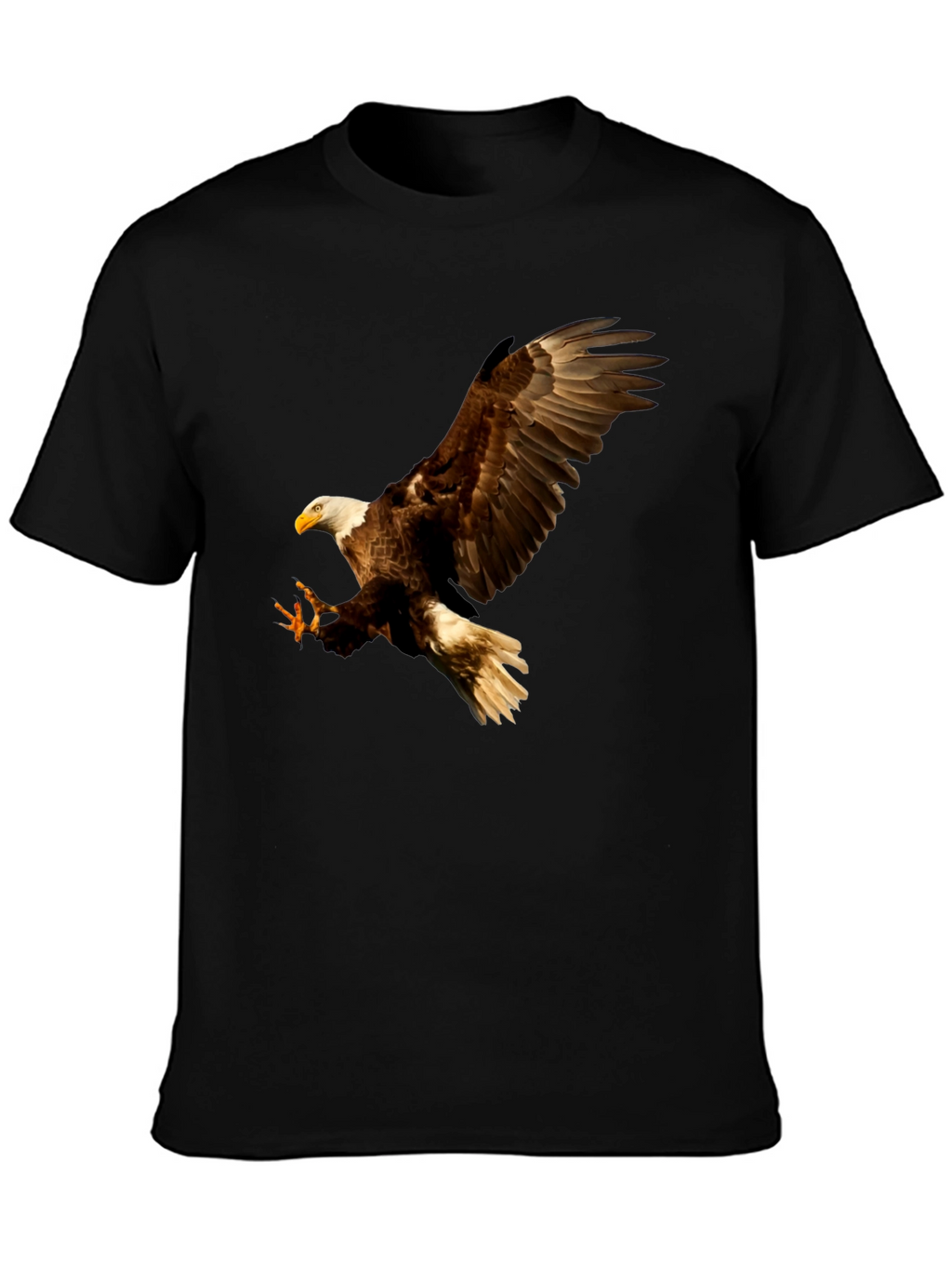 Eagle Print Black T-Shirt