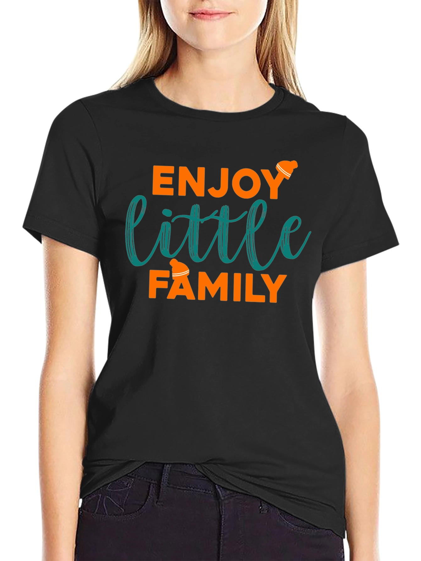 Enjoy Little Family Graphic T-Shirt