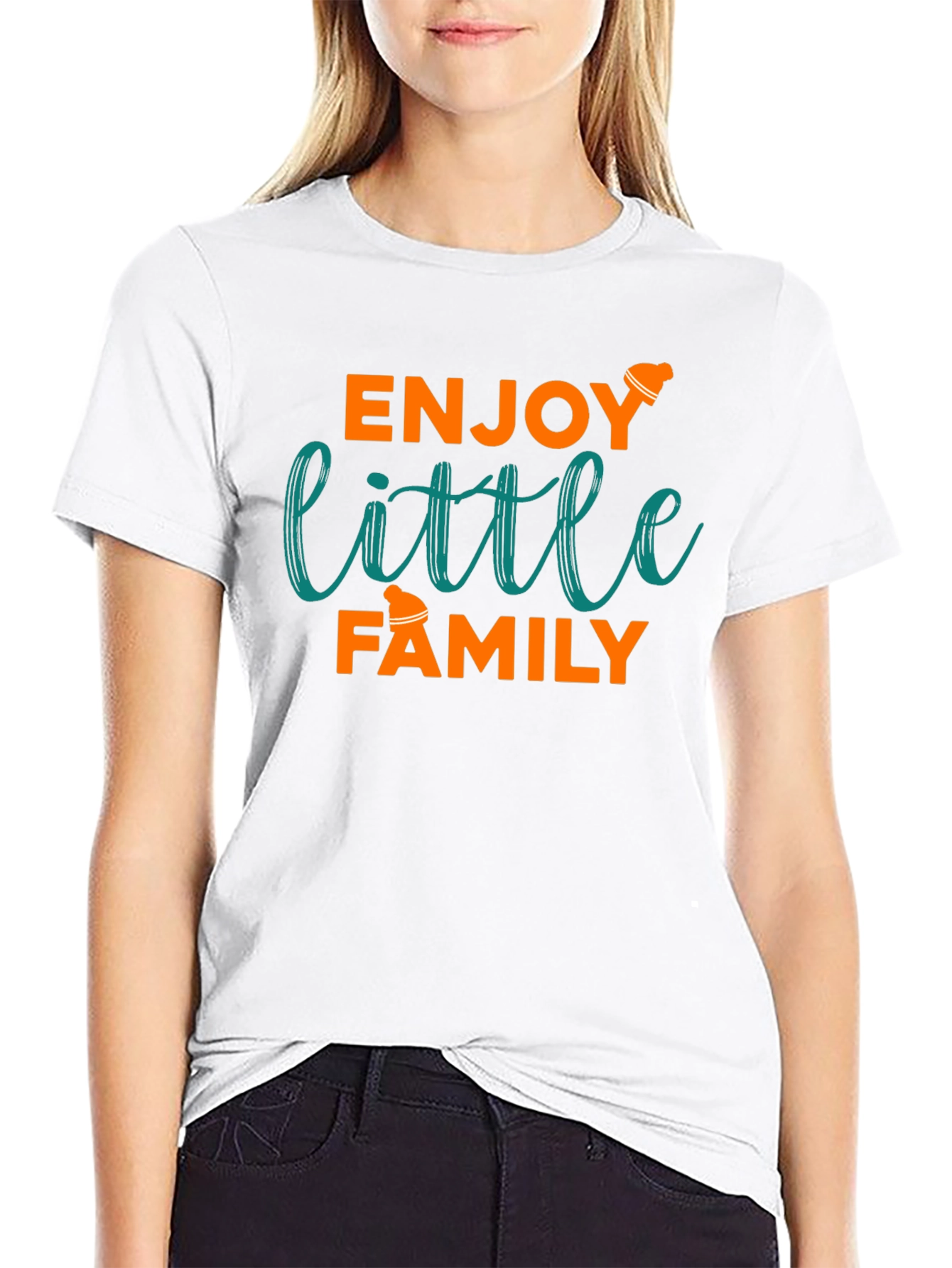 Enjoy Little Family Graphic T-Shirt