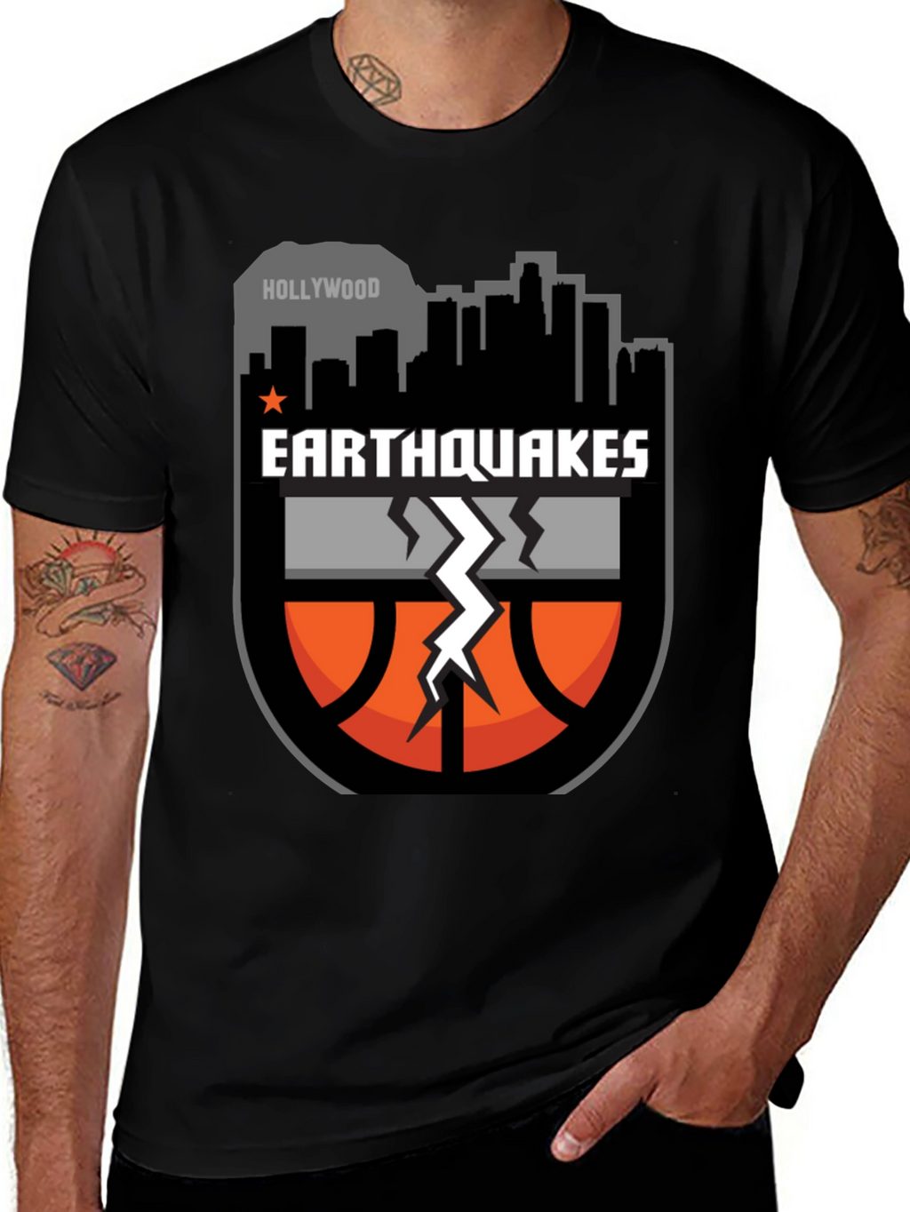 Earthquakes Basketball Graphic T-Shirt