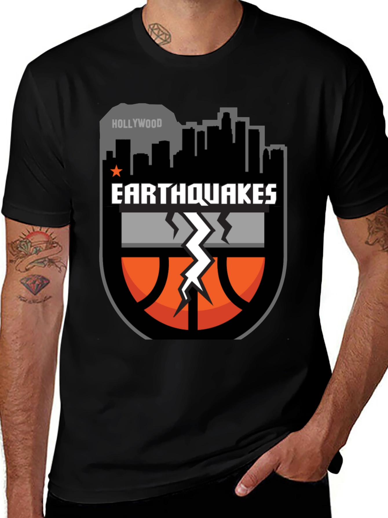 Earthquakes Basketball Graphic T-Shirt