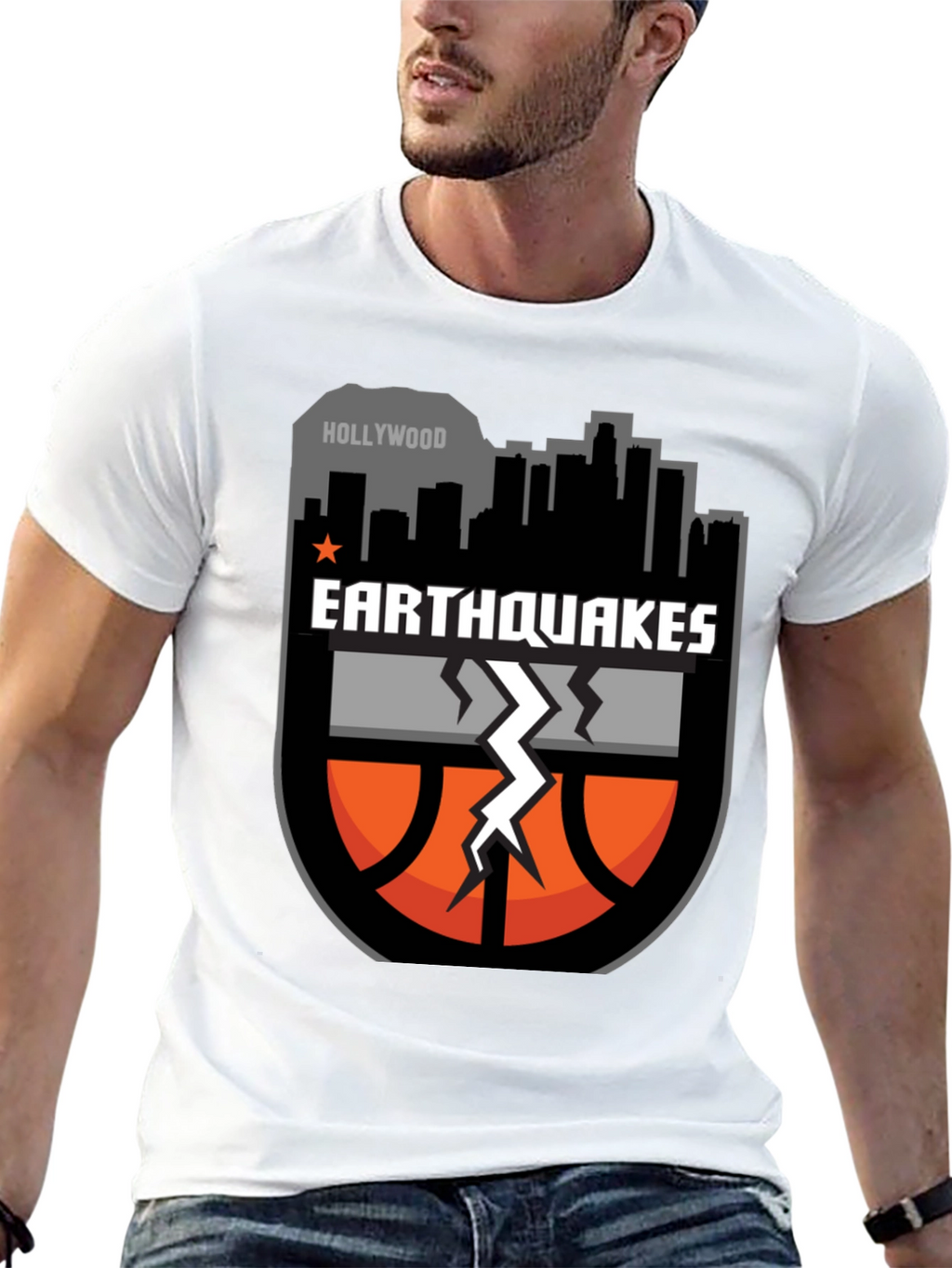 Earthquakes Basketball Graphic T-Shirt
