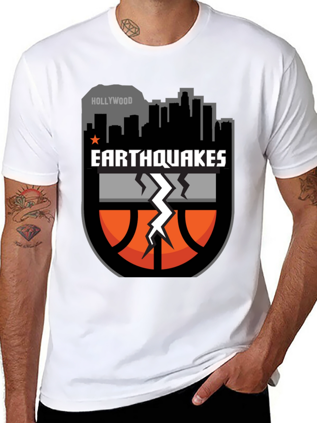 Earthquakes Basketball Graphic T-Shirt