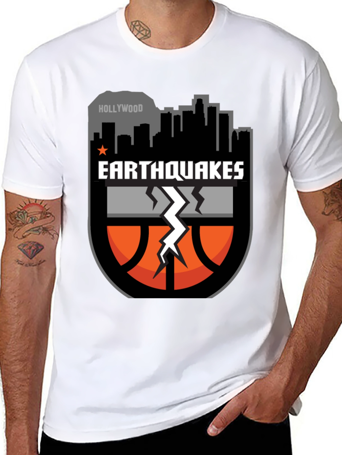 Earthquakes Basketball Graphic T-Shirt