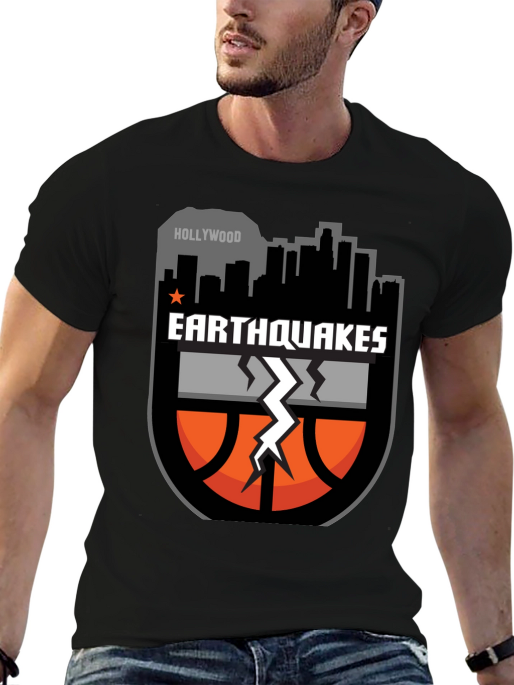 Earthquakes Basketball Graphic T-Shirt