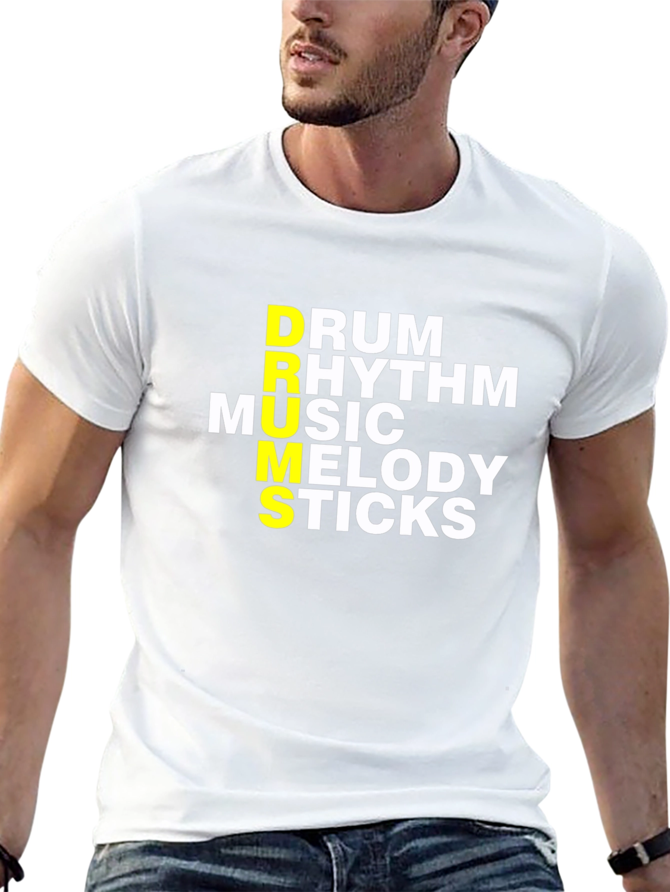 Drum Music Sticks T-Shirt - Musician Tee