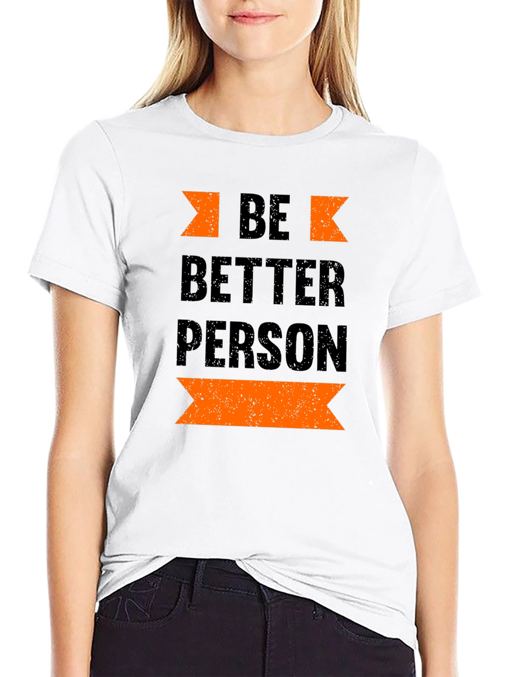 Be Better Person Black Graphic Tee