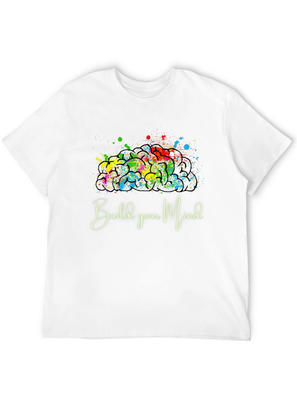 Build Your Mind Graphic Tee - Black Casual Shirt