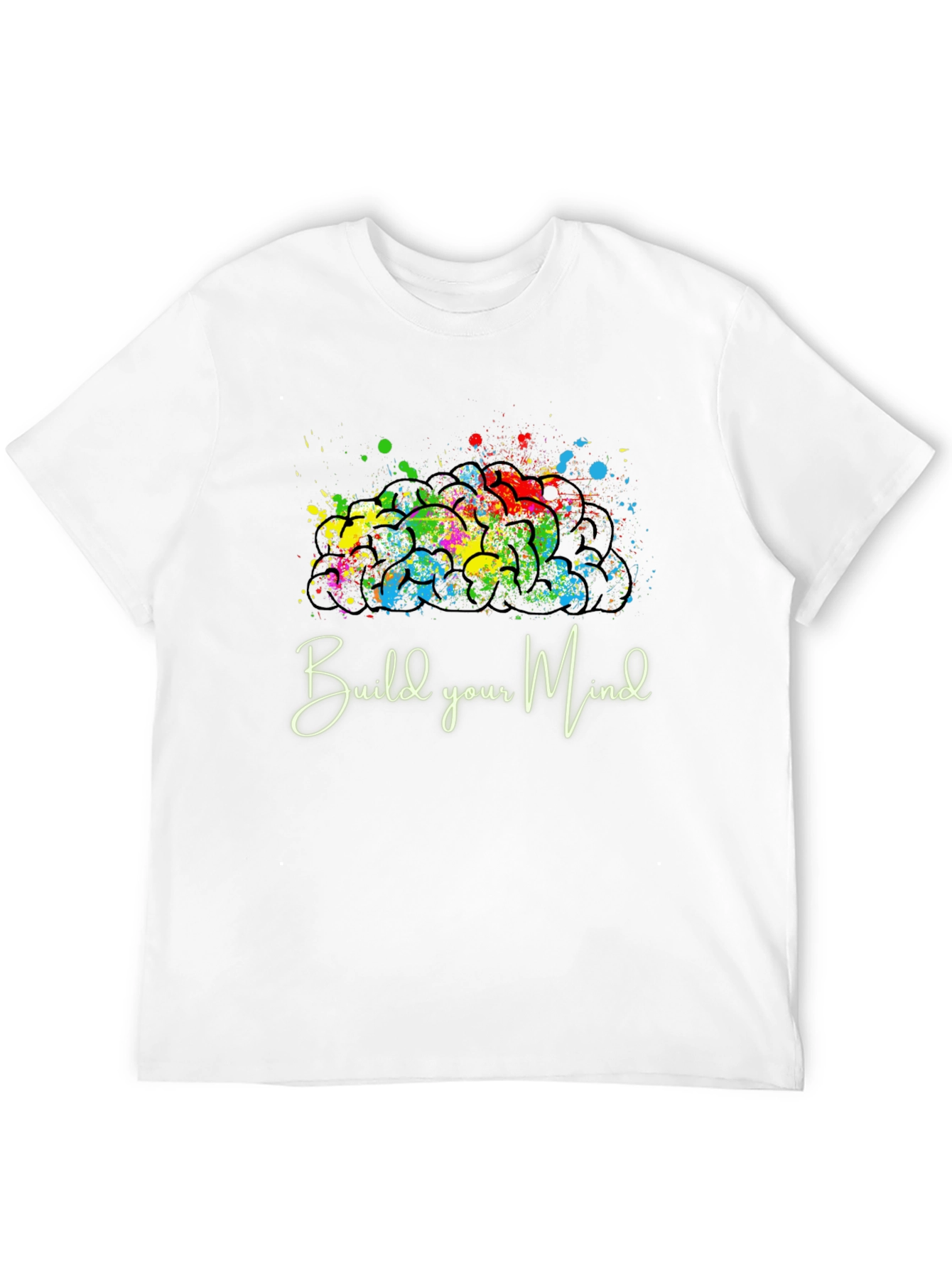 Build Your Mind Graphic Tee - Black Casual Shirt