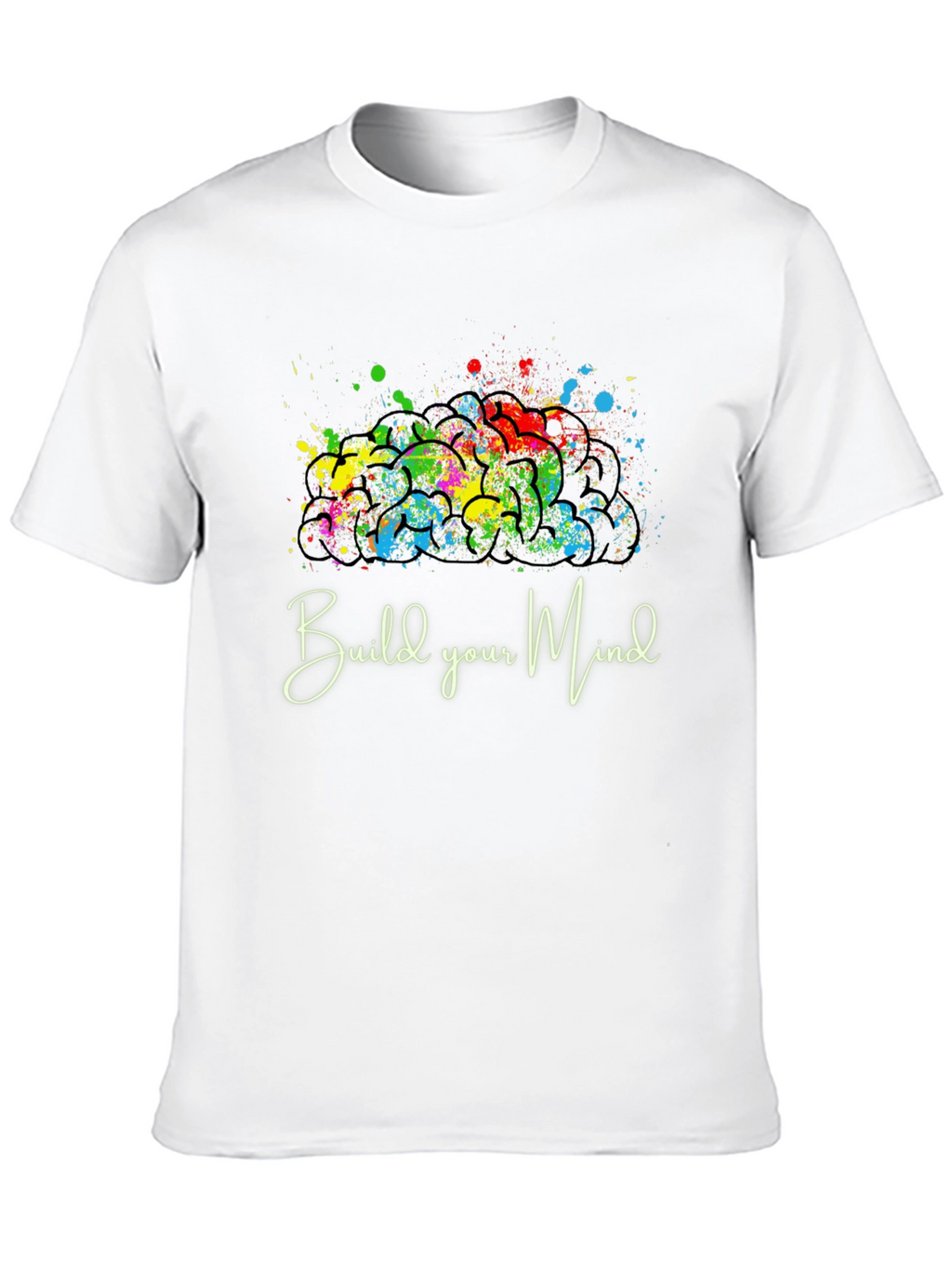 Build Your Mind Graphic Tee - Black Casual Shirt