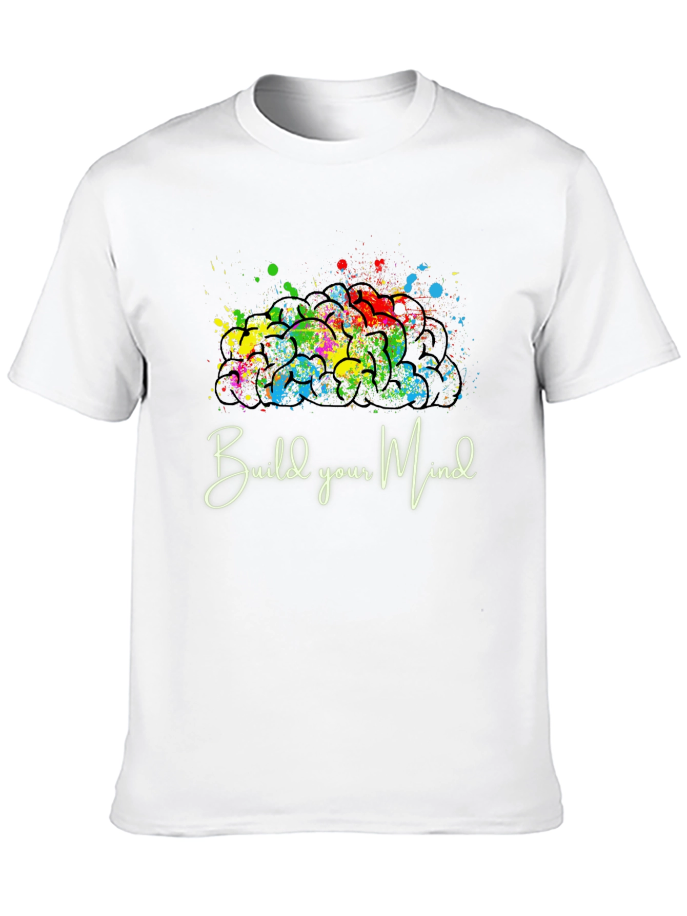 Build Your Mind Graphic Tee - Black Casual Shirt