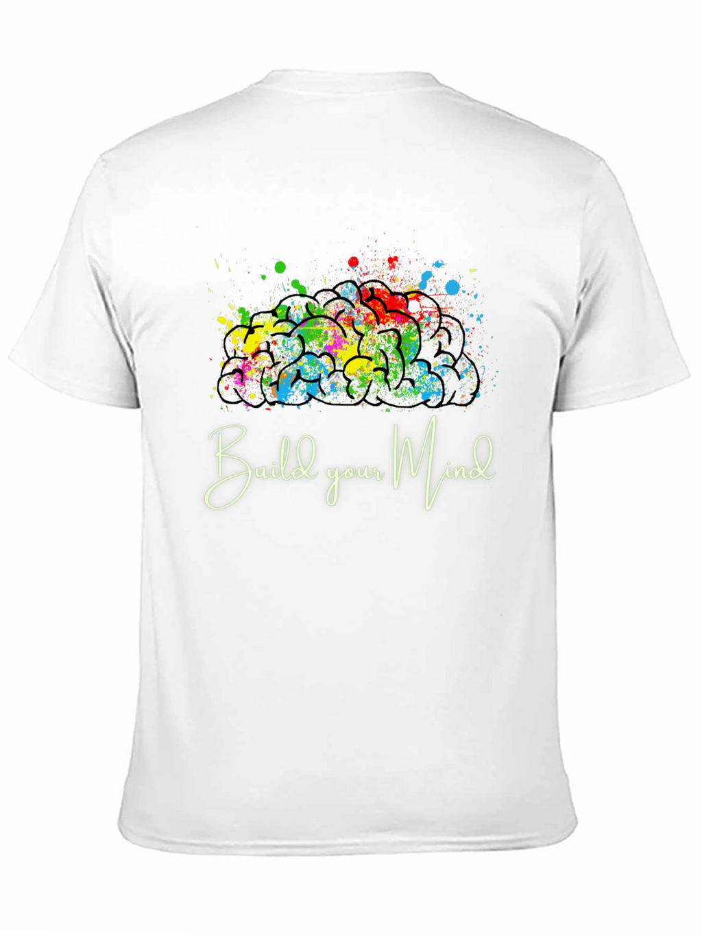 Build Your Mind Graphic Tee - Black Casual Shirt