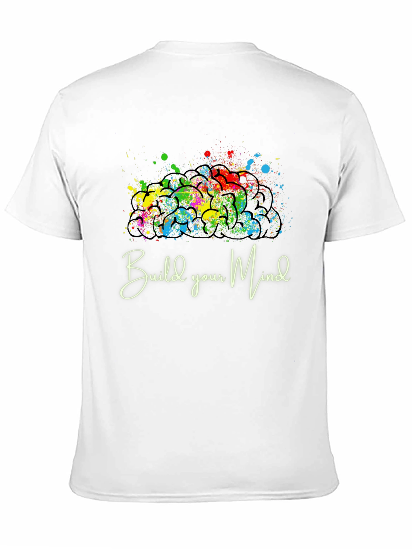 Build Your Mind Graphic Tee - Black Casual Shirt