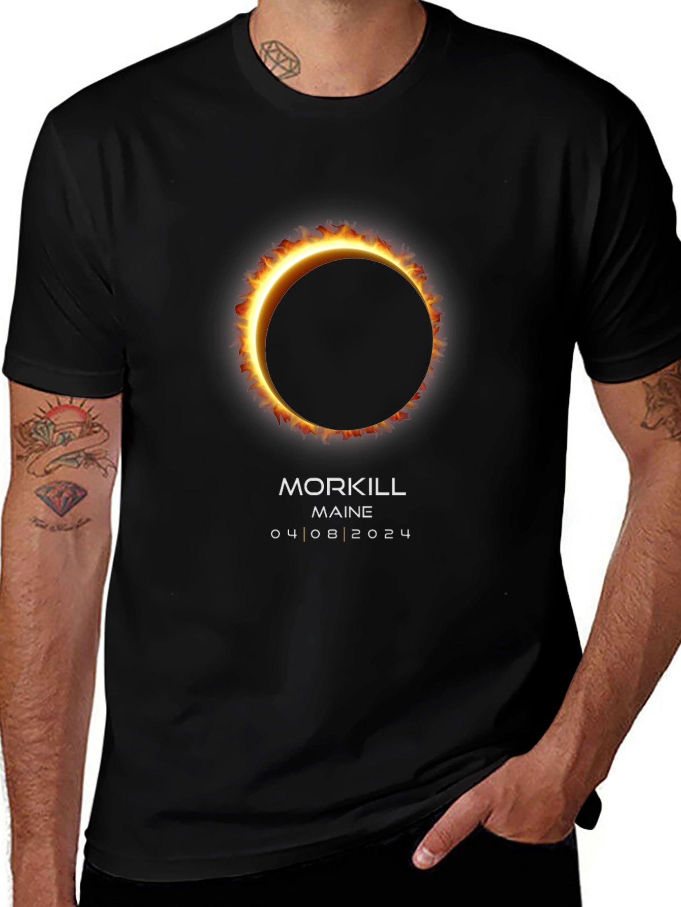 Total Solar Eclipse Morkill Maine 2024 T-Shirt