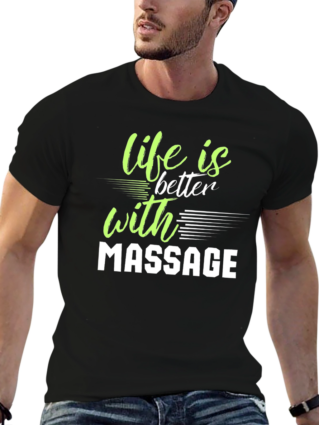 Life is Better with Massage Graphic T-Shirt