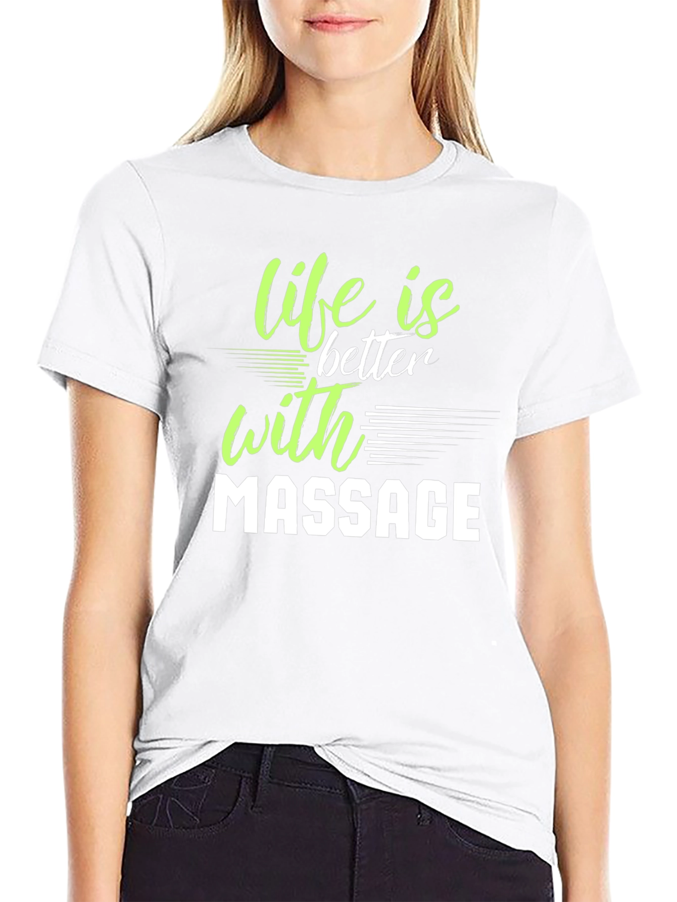 Life is Better with Massage Graphic T-Shirt