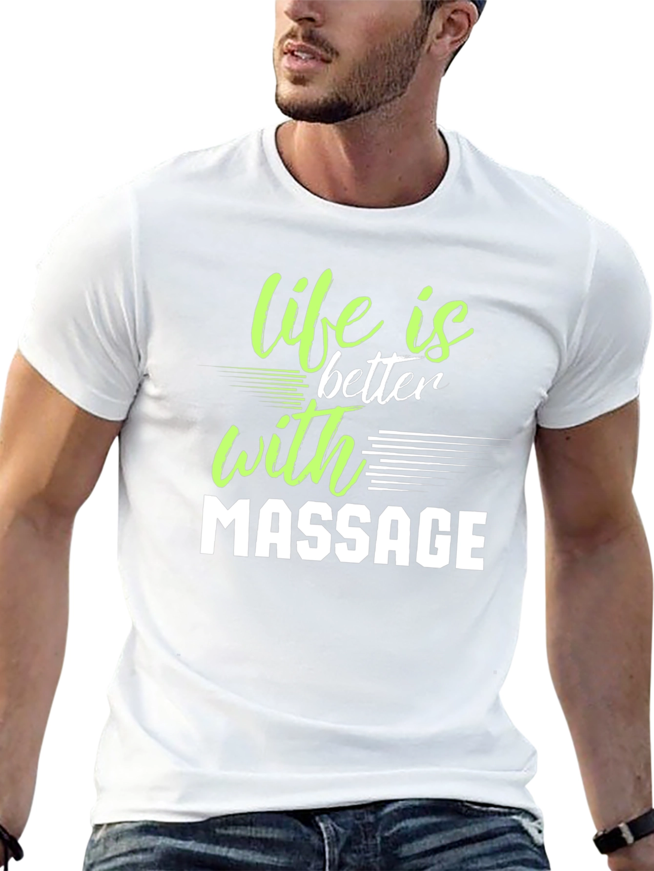 Life is Better with Massage Graphic T-Shirt
