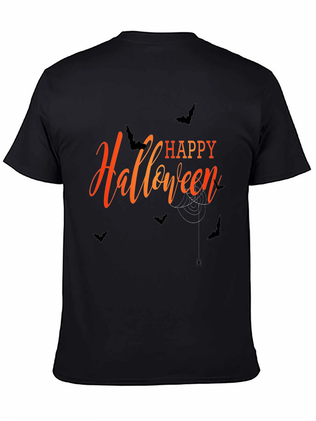 Happy Halloween Graphic T-Shirt - Mens Black Tee
