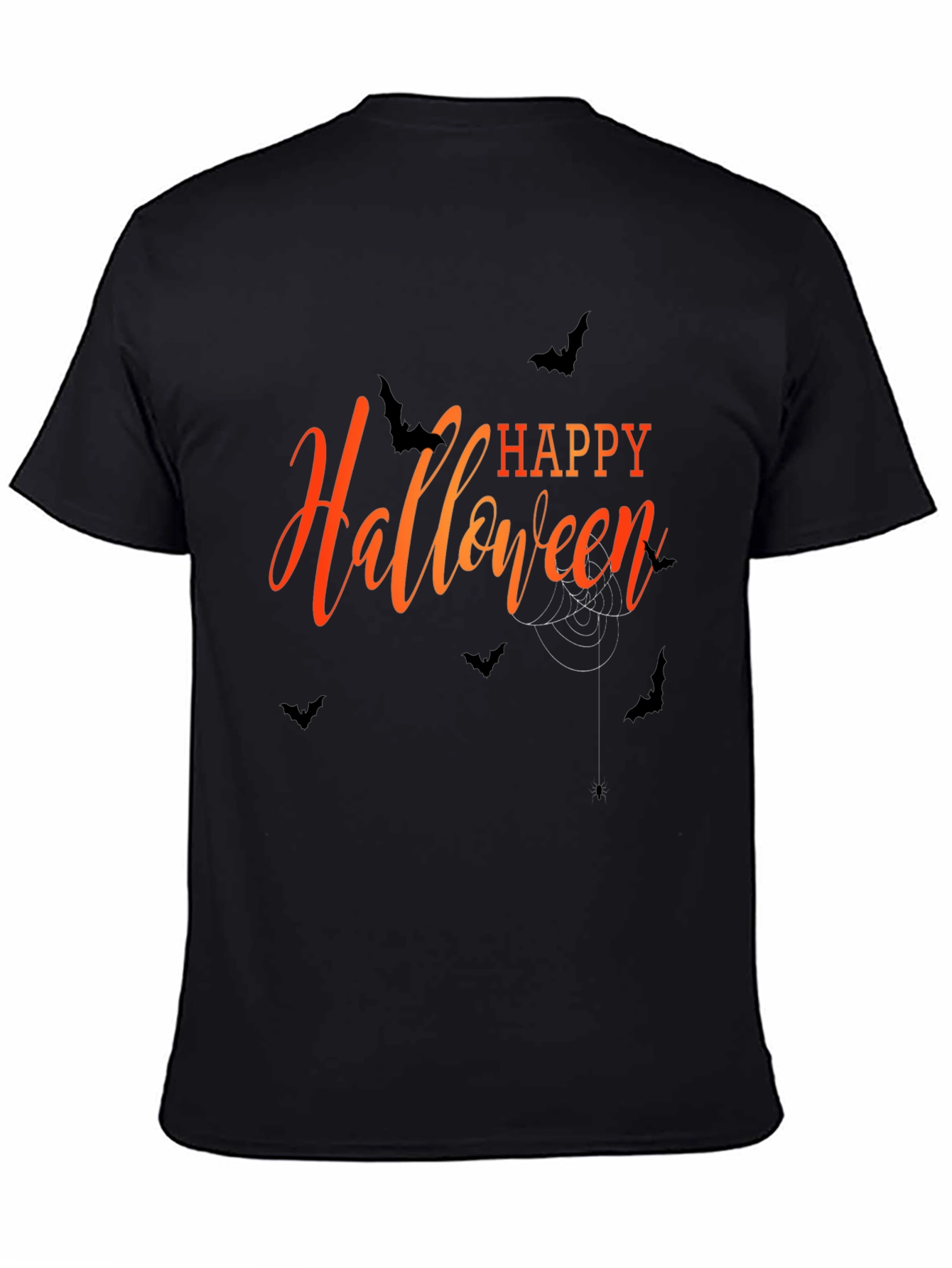 Happy Halloween Graphic T-Shirt - Mens Black Tee