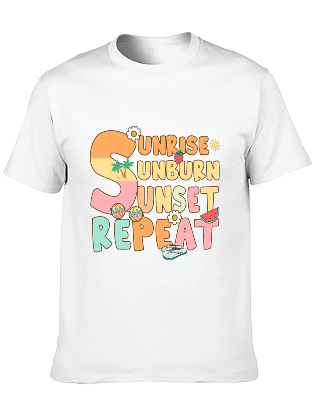 Sunrise Unburn Sunset Repeat Graphic T-Shirt