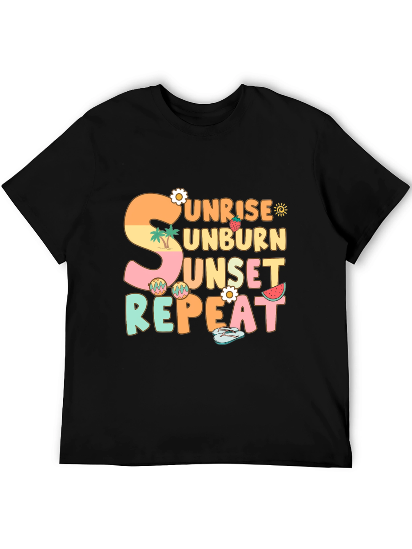 Sunrise Unburn Sunset Repeat Graphic T-Shirt