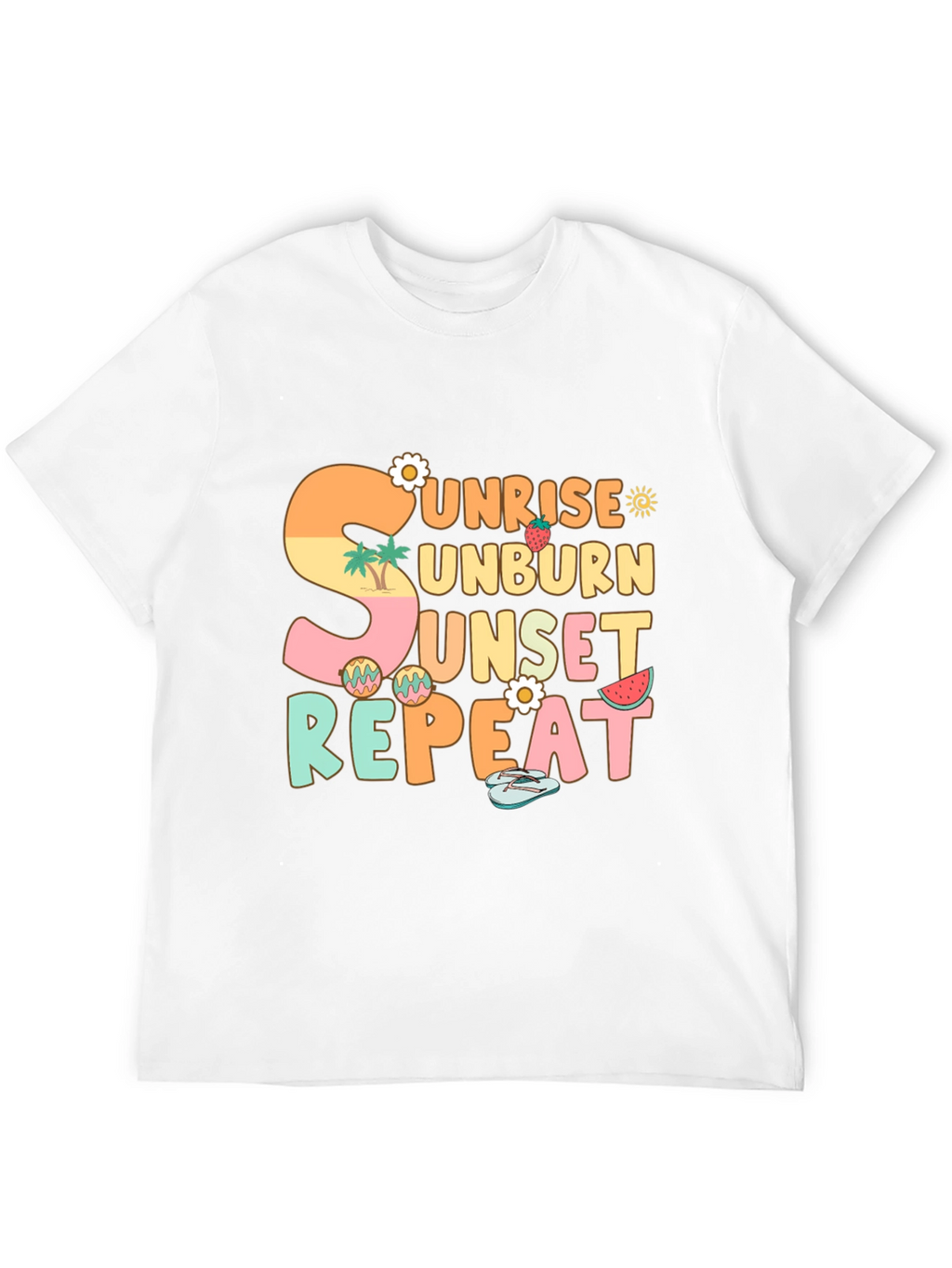 Sunrise Unburn Sunset Repeat Graphic T-Shirt