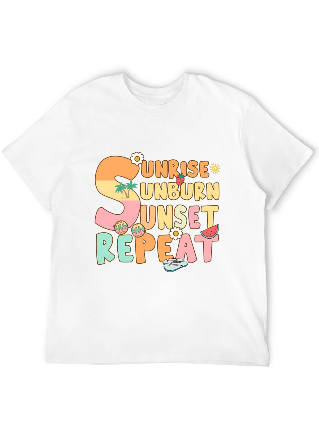 Sunrise Unburn Sunset Repeat Graphic T-Shirt