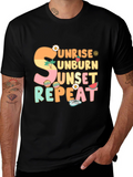 Sunrise Unburn Sunset Repeat Graphic T-Shirt