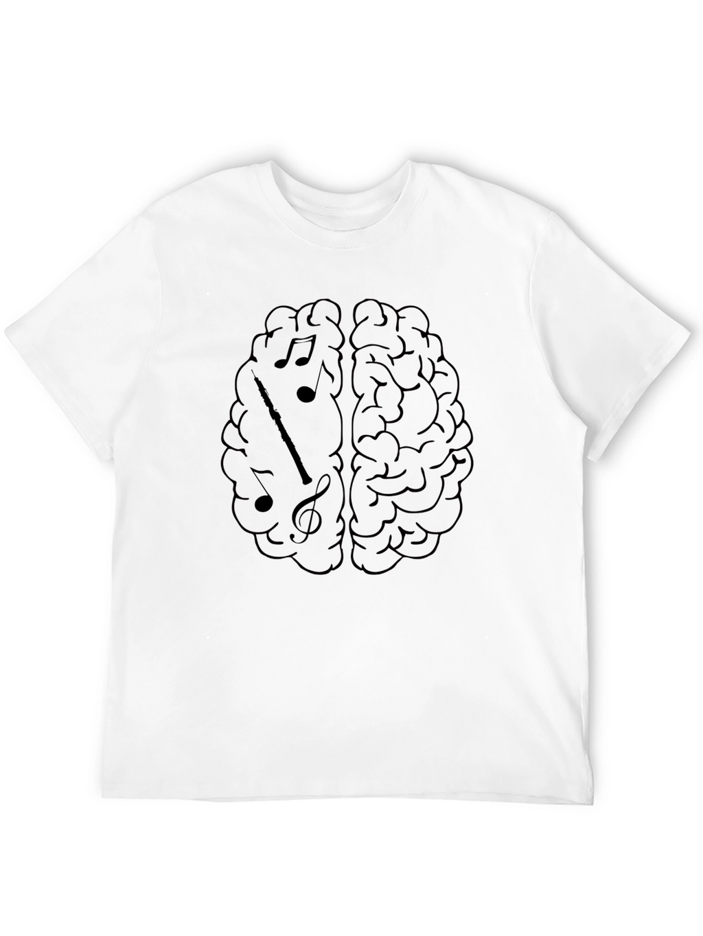 Musical Mind T-Shirt - Brain Graphic Tee