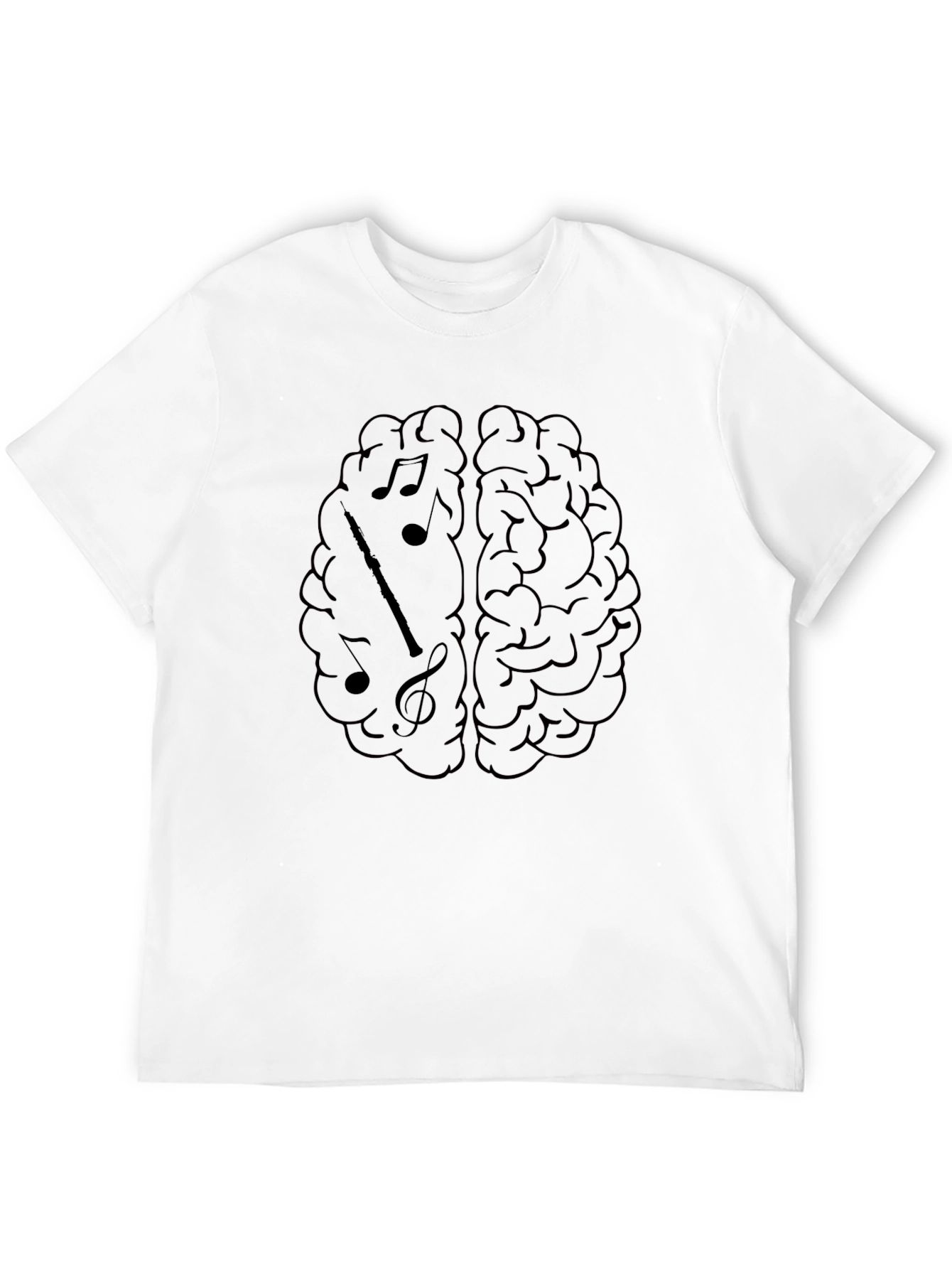 Musical Mind T-Shirt - Brain Graphic Tee