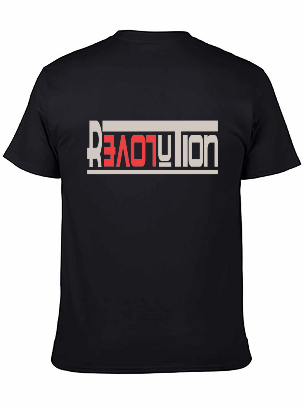 Revolution Love Graphic Tee - Black Casual T-Shirt
