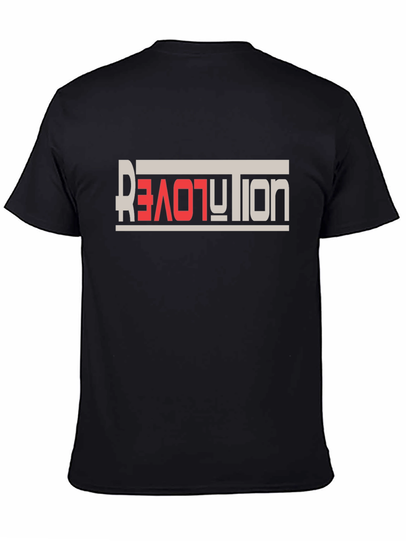 Revolution Love Graphic Tee - Black Casual T-Shirt