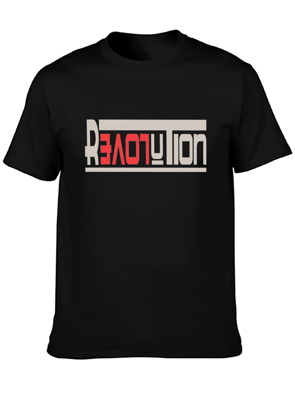 Revolution Love Graphic Tee - Black Casual T-Shirt