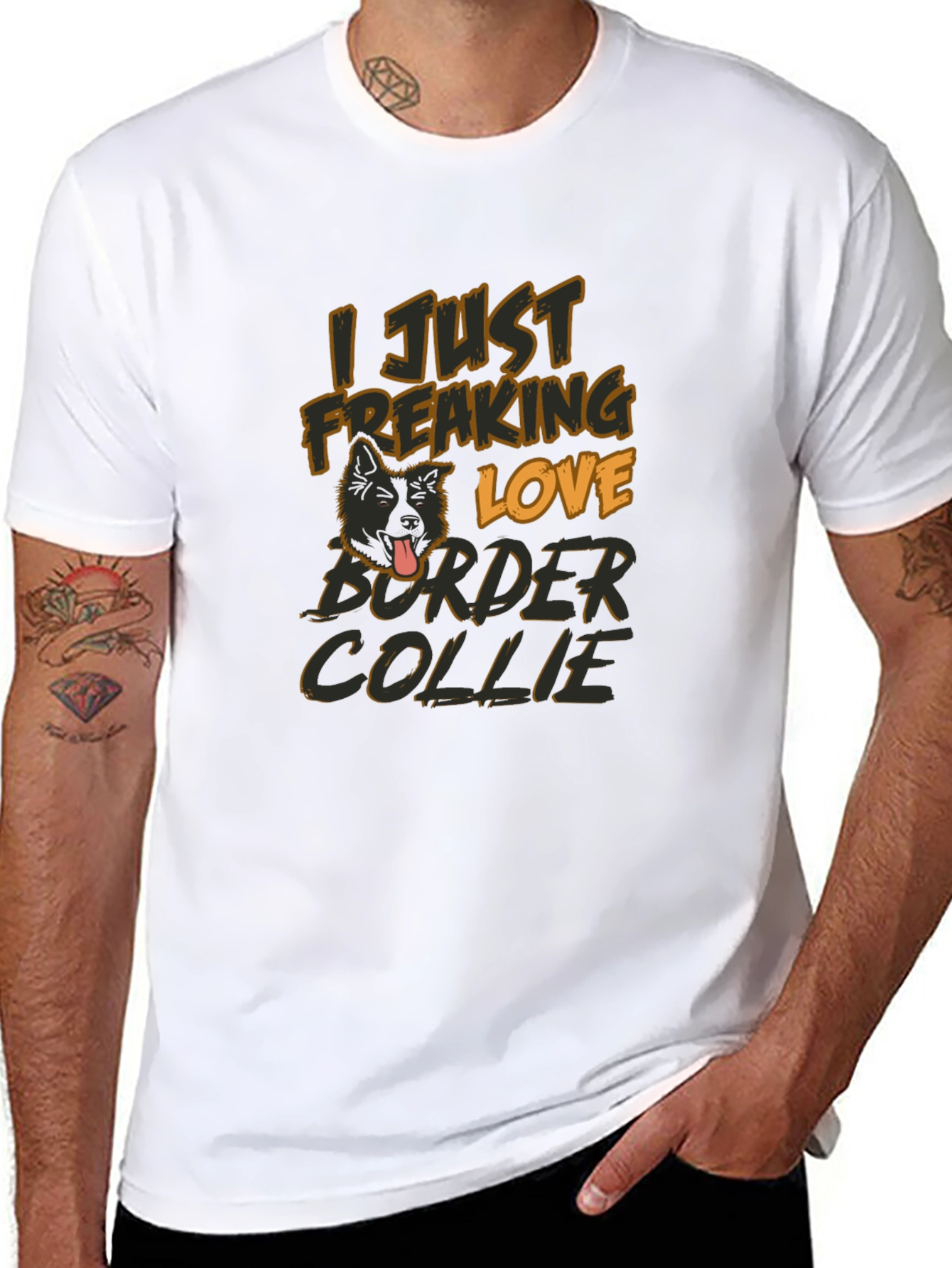 I Just Freaking Love Border Collie T-Shirt